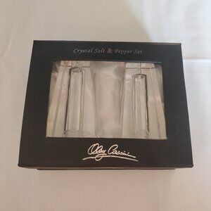 Oleg Cassini Crystal Salt and Pepper Set
